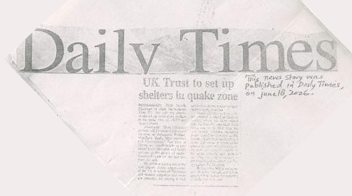 UK Trust to up shelters in quake zone